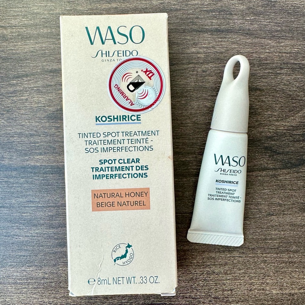 Shiseido WASO Koshirice Tinted Spot Treatment Natural Honey 0.33oz New Open Box